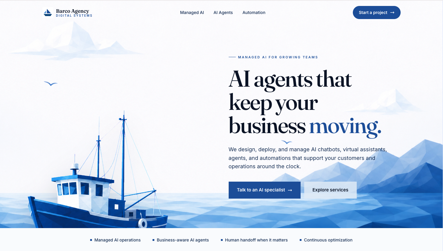 Vista previa del proyecto barcoagency.com