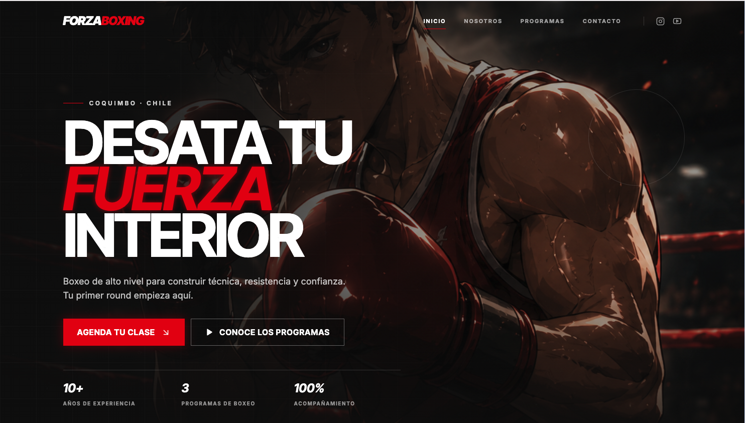 Vista previa del proyecto forzaboxing.cl