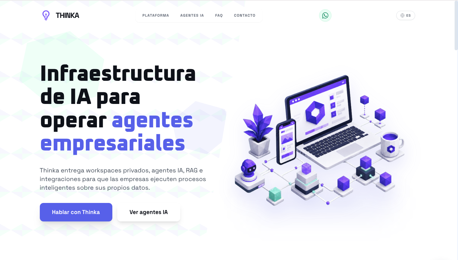 Vista previa del proyecto thinka.cl