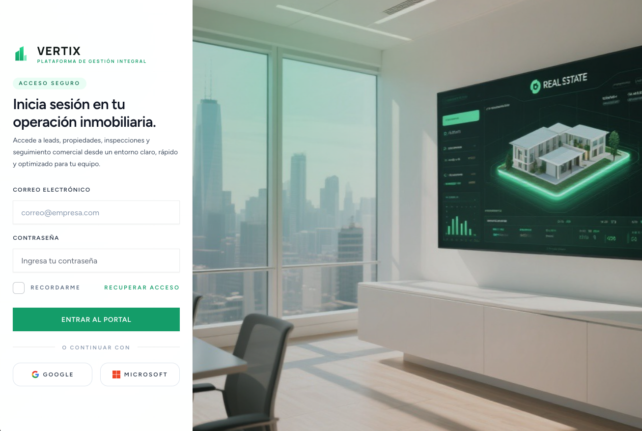 Vista previa del proyecto VERTIX